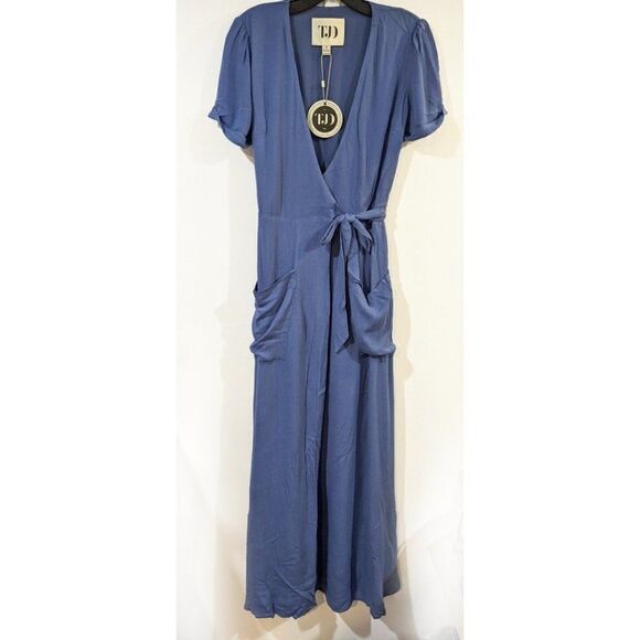 Nwt The Jetset Diaries | Freebird Maxi Dress in Cerulean Blue - Picture 4 of 11